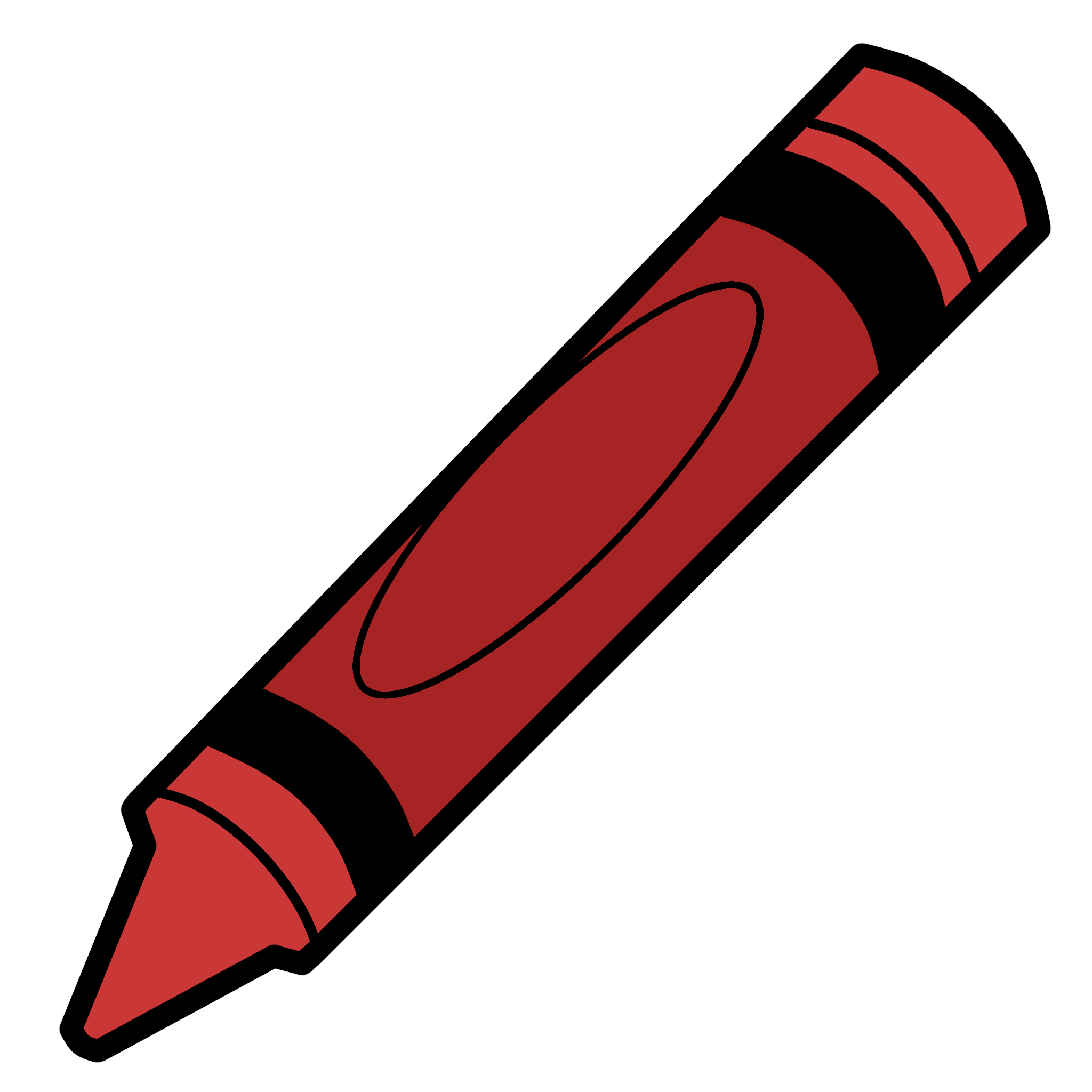 a red crayon